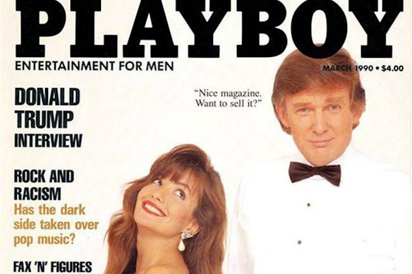 Trump aparece en una portada de Playboy en 1990.