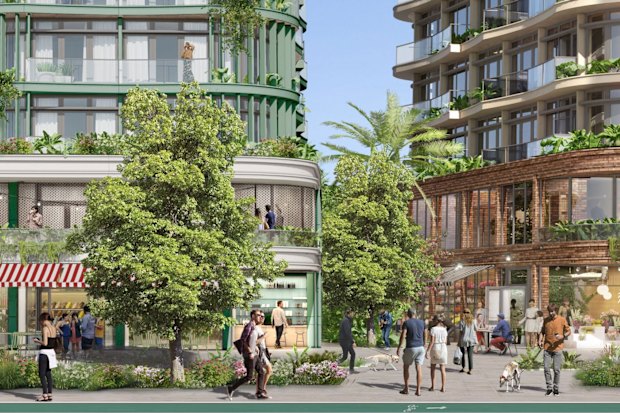 A Brisbane City Council render of what Logan Road in Mount Gravatt could look like under the plan. 