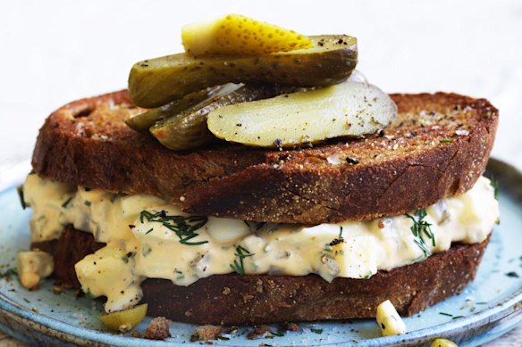 Jill Dupleix's egg mayo toastie.