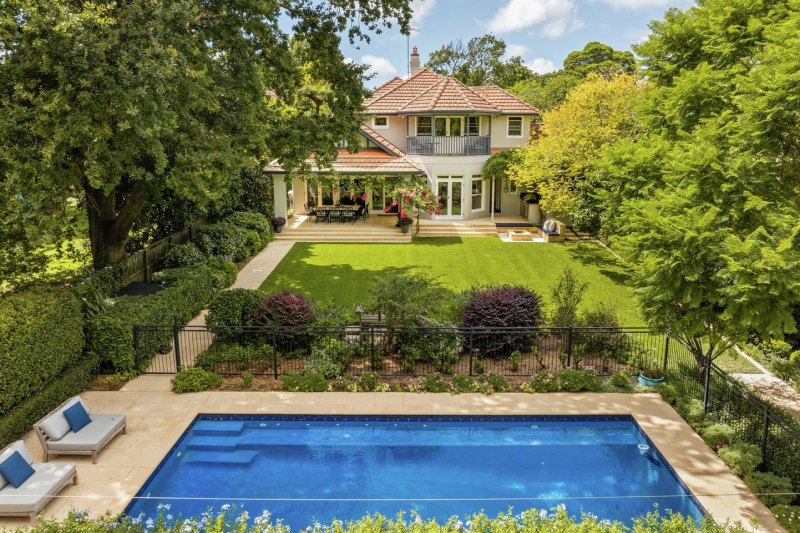 The elegant character home of the Cant family in Killara.