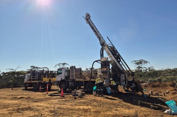 Zenith Minerals’ reverse circulation drilling at its Consolidated Dulcie gold project, near Southern Cross in Western Australia.