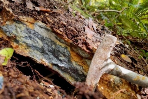 Stibnite veins from the Skyline Reef at Siren Gold’s Queen Charlotte project in New Zealand returned 1.3g/t gold and 19.7 per cent antimony. 