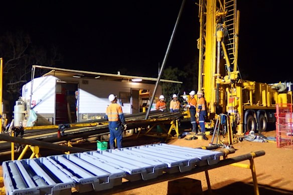 

  Drill rig in action at Maronan Metals’ Cloncurry silver-lead-copper-gold project in northwest Queensland. 