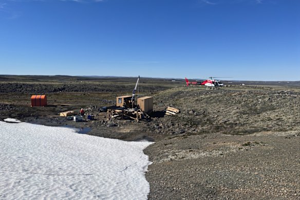 White Cliff Minerals drilling at its Rae project in Canada’s Nunavut province.