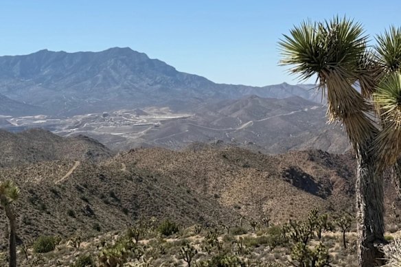 Locksley Resources’ exciting US-based Desert antimony prospect, next to the fabled Mountain Pass rare earths mine.