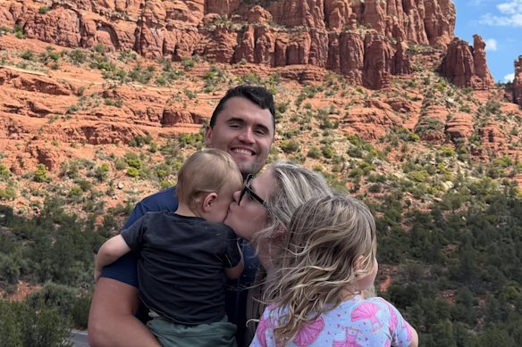 A photograph Erika Kirk posted on Instagram after her husband was killed.