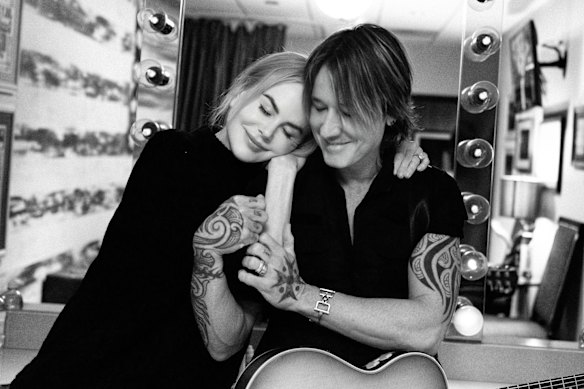 Nicole Kidman and Keith Urban in an anniversary post from her Instagram. 