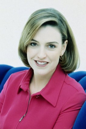 Sloane as a  24-year-old TV presenter for Money on Channel Nine.