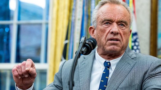 US Secretary of Health and Human Service Services Robert F. Kennedy Jr.