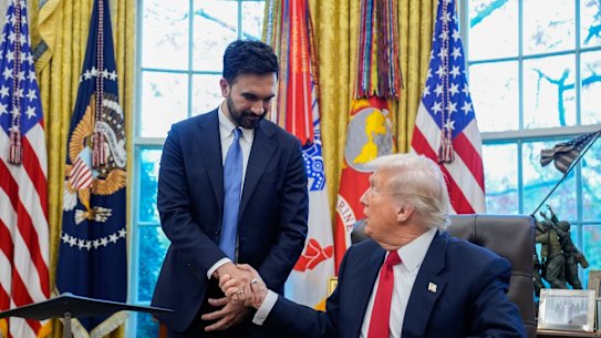 “I’ll be cheering for him,” Trump said as he met New York City mayor-elect Zohran Mamdani in the Oval Office.