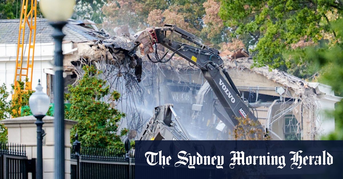 Almost all of historic East Wing demolished for new ballroom