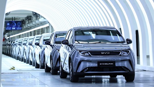 Sales of BYD vehicles in Australia jumped more than 350 per cent in June, versus the same month last year.