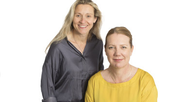 Dr Mary Webberley (L) and Dr Josephine Muir are commercialising the Noisy Guts technology.