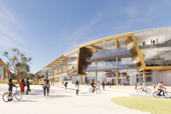 An artistic rendition of the new and improved Murdoch University vet school. 