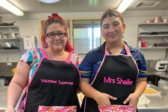 Tuckshop convener Emina Shailer runs a staff of volunteers numbering between two and six each day at Oonoonba State School.