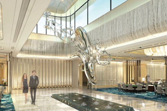 Phan’s platinum membership status gave her access to gamble at Sovereign (pictured), which The Star describes as Australia’s largest private gaming room.