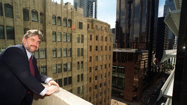 Maurie Stack in 1995 as the president of the NSW Law Society.