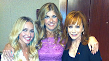 Britton shared this memory with Panettiere and Reba McEntire.