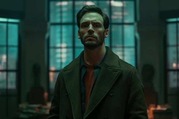 Sam Claflin in Lazarus.