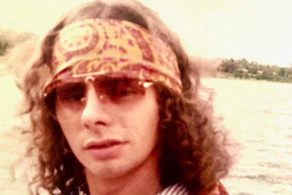 Tony Wright, rock’n’roll roadie, in 1975.