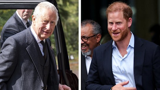 King Charles and Prince Harry