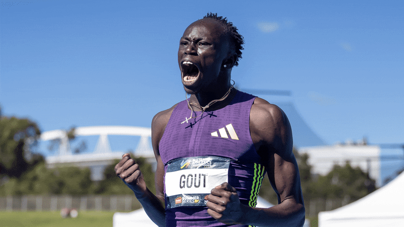 Gout Gout stuns with a new national record of 19.67s