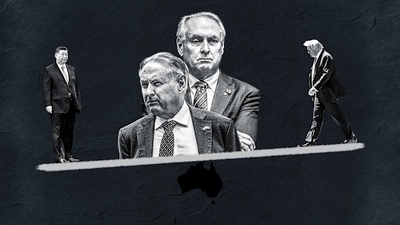 Wedged between China and the US, Australia’s salesman in chief performs delicate balancing act