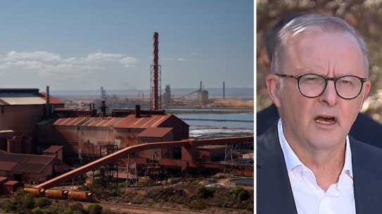 Prime Minister Anthony Albanese has announced a $2.4 billion support package for the Whyalla steel mill.