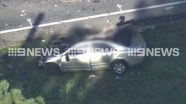 Mariginiup crash involving sedan and a truck. July 4, 2025.