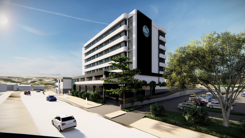 The proposed hotel will have 100 rooms and connect with the existing Club Sapphire Merimbula.