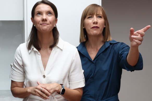 Jo Haylen (right) and Rose Jackson took a taxpayer-funded private trip to a Hunter Valley winery over the Australia Day long weekend.