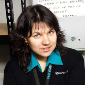 Kira Korolev in Airlite uniform in a photo posted on social media.