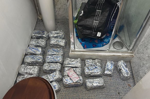 Phones wrapped in aluminium foil seized by police.