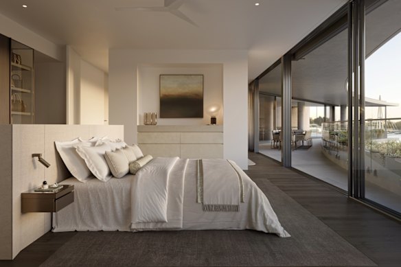 The complex will use views of Brisbane’s CBD as its feature selling point.
