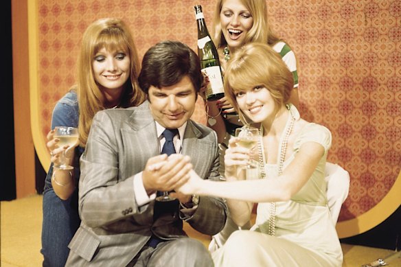 Former “The Price is Right” model Jacqui Ramchen, right. who went missing on April 10, 1992, pictured during her game show days in the 1970s.