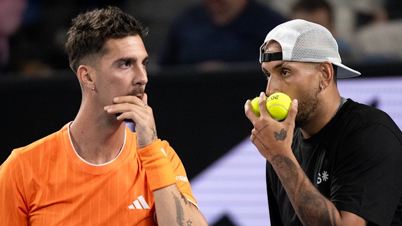 Nick Kyrgios and Thanasi Kokkinakis deliver a spectacle but are no match for countrymen Jason Kubler and Marc Polmans