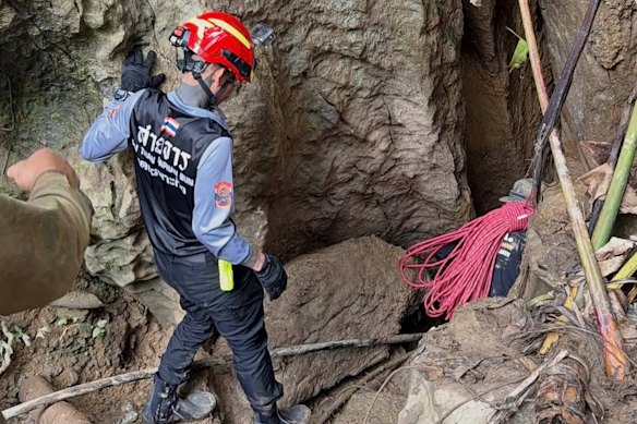 Villagers often search the cave for gold, officials said.