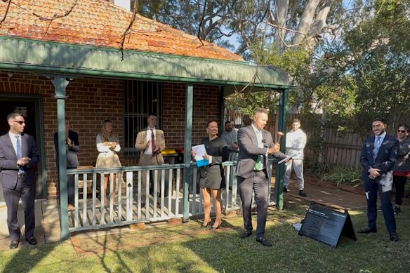 A young family from Ryde paid $1.94 million at auction on Saturday for a Federation home in Bexley.