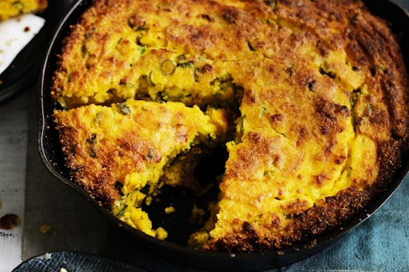 Jalapeno adds a kick to this cornbread.