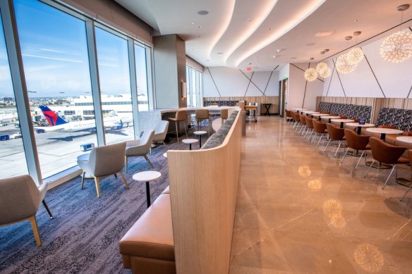 Delta’s Sky Club, in LAX Terminal 3.