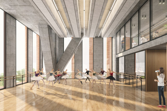 An artist’s impression of what could be the interior of the redevelopment. 
