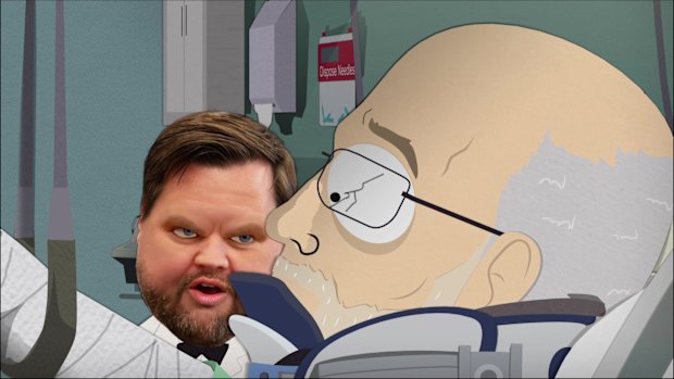 A scene from the South Park episode.