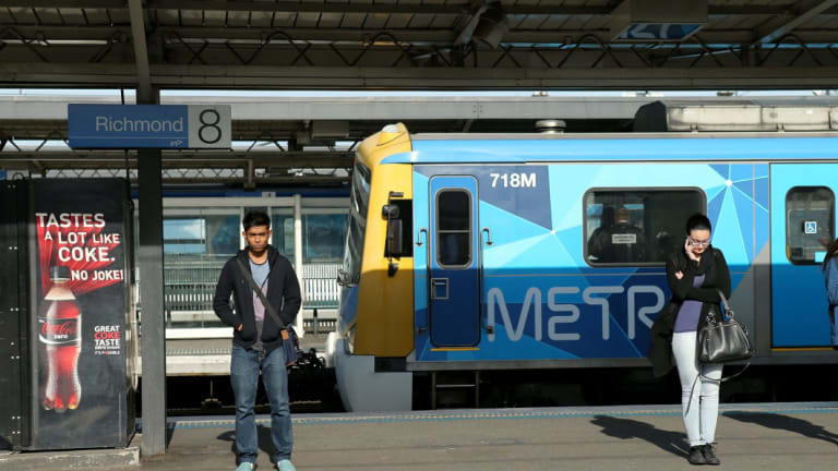 Trains at Richmond station. 