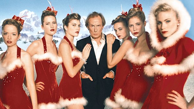 Bill Nighy as Billy Mack and friends in Love Actually.