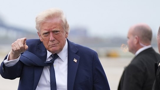 President Donald Trump lands in New Jersey after attending Pope Francis’ funeral.