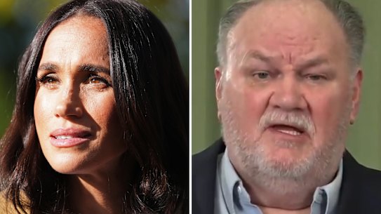 Meghan, the Duchess of Sussex, and her estranged father Thomas Markle sr.