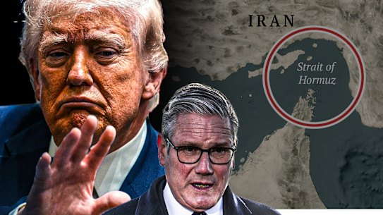 Trump Starmer Iran Hormuz