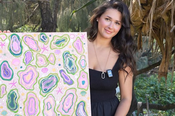 Aboriginal artist Emma Hollingsworth, who sells art by the name Mulganai, says one of the reasons she wanted to bring her art to the world stage was so she could bring awareness to her people and her culture.