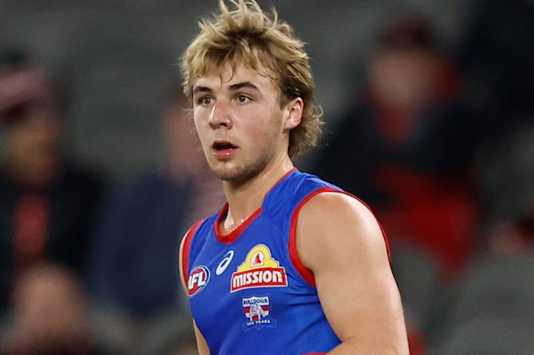 Tasmanian Bulldog Ryley Sanders will be on the Devils’ radar. 