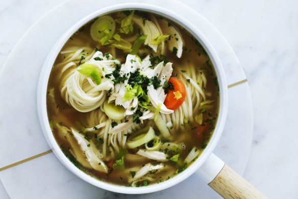 Soup with a bony  broth basal  seems to person  benefits linked to immune function.